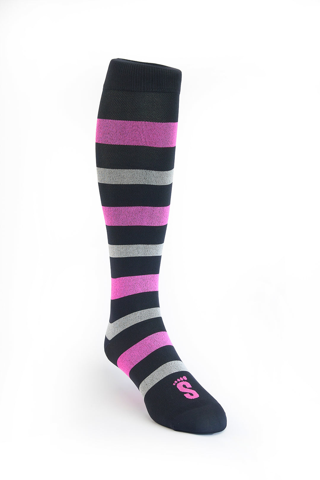 J6 - FUCHSIA STRIPES COMPRESSION