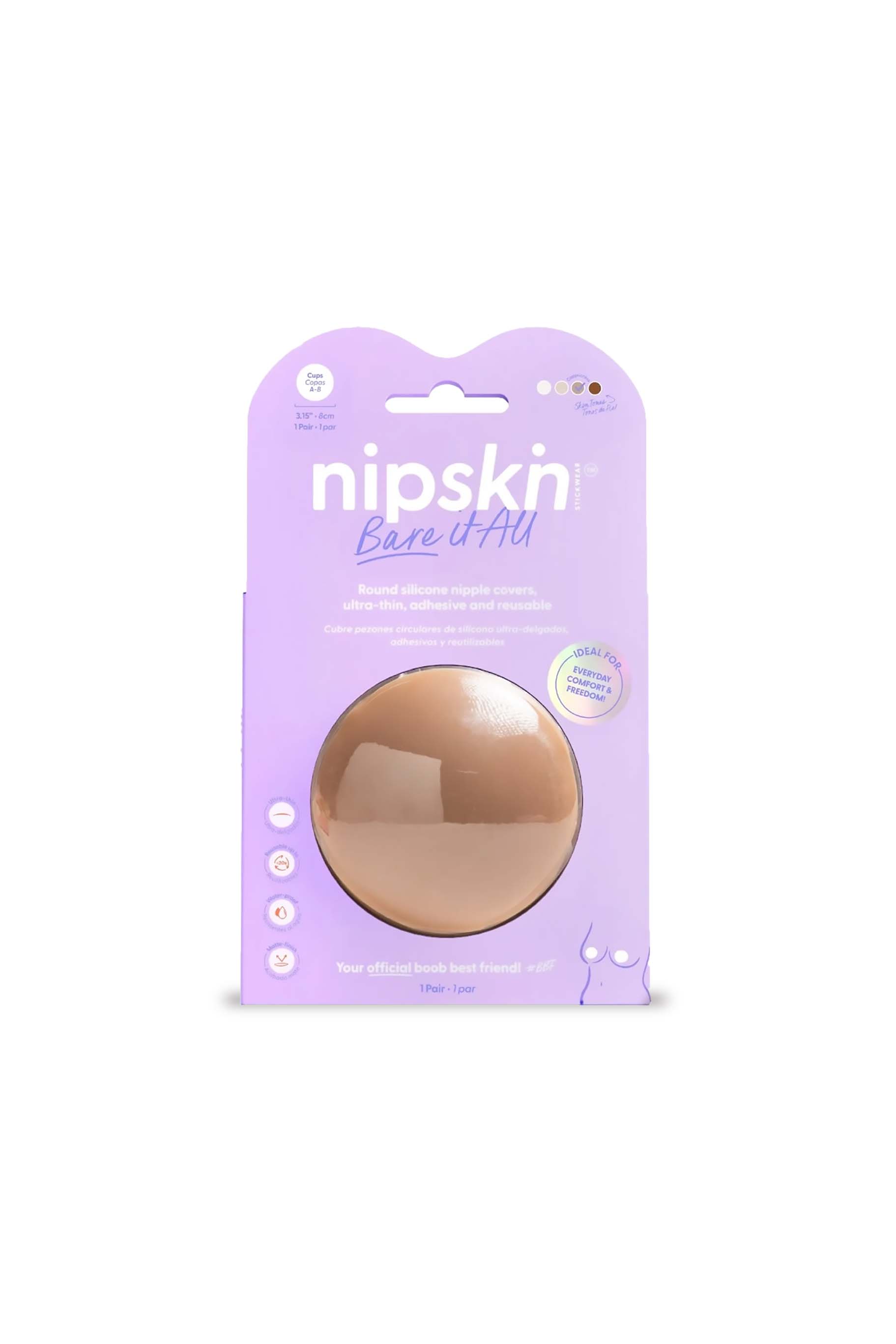 NIPSKIN - Cubre pezones sin adhesivo reutilizable CAPPUCCINO