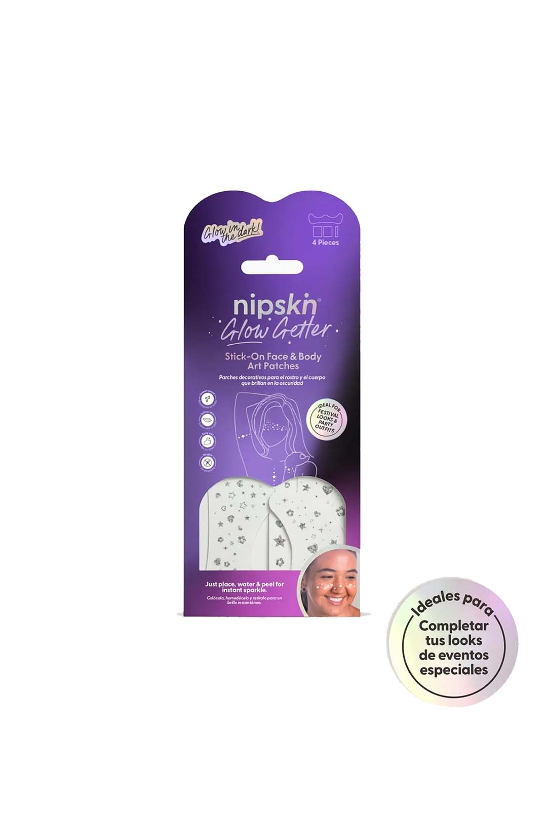 NIPSKIN - Calcomanías para Rostro y Cuerpo Glow Getter