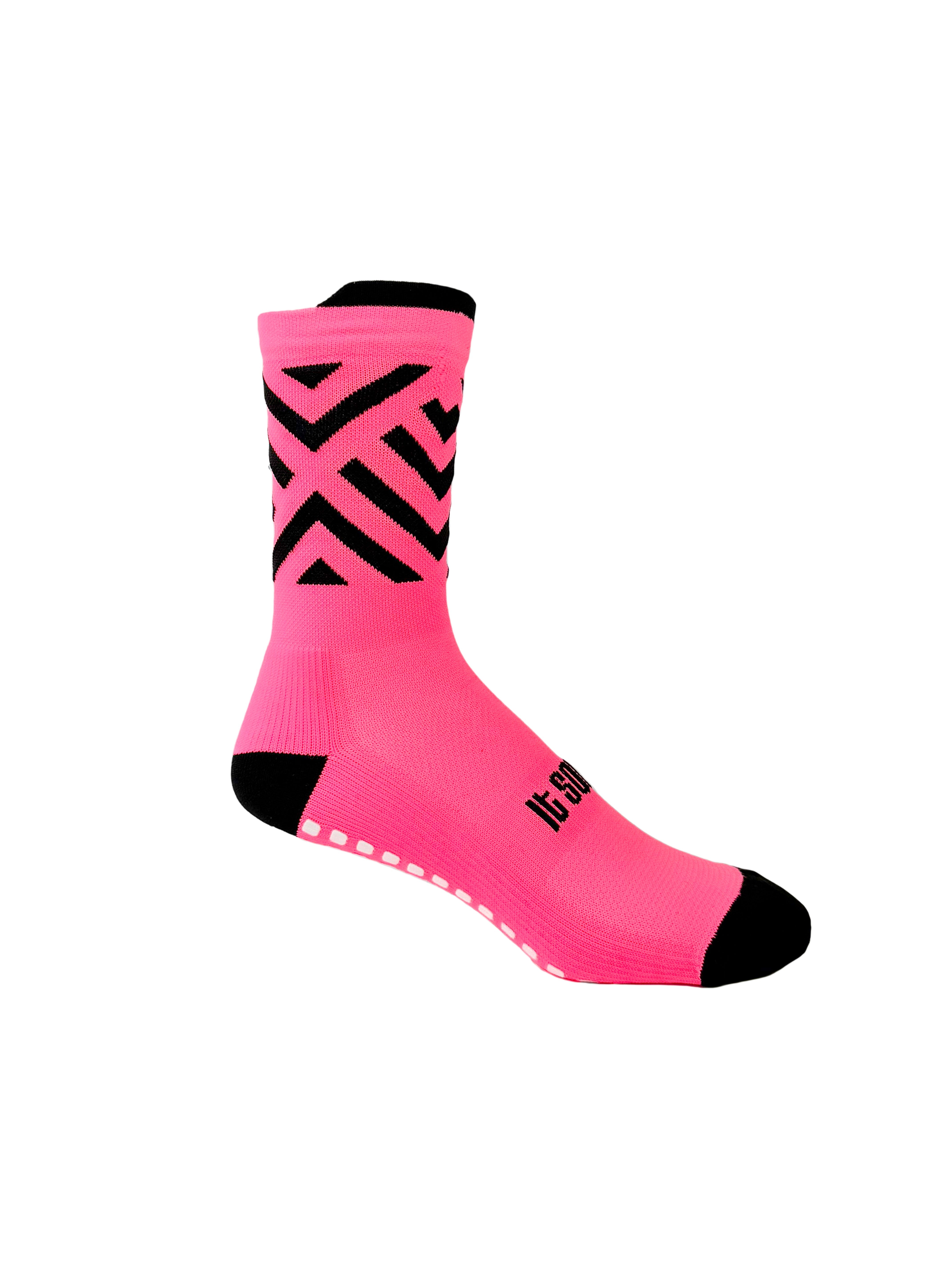 AD3 - MEDIAS CON ANTIDESLIZANTE FUCSIA