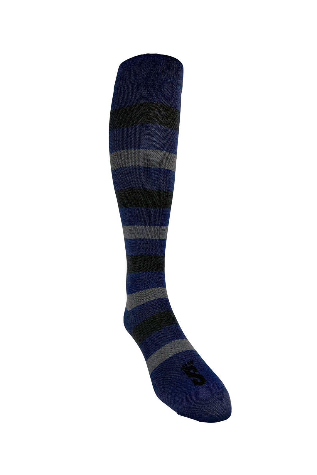 J5 - BLUE & BLACK STRIPES COMPRESSION
