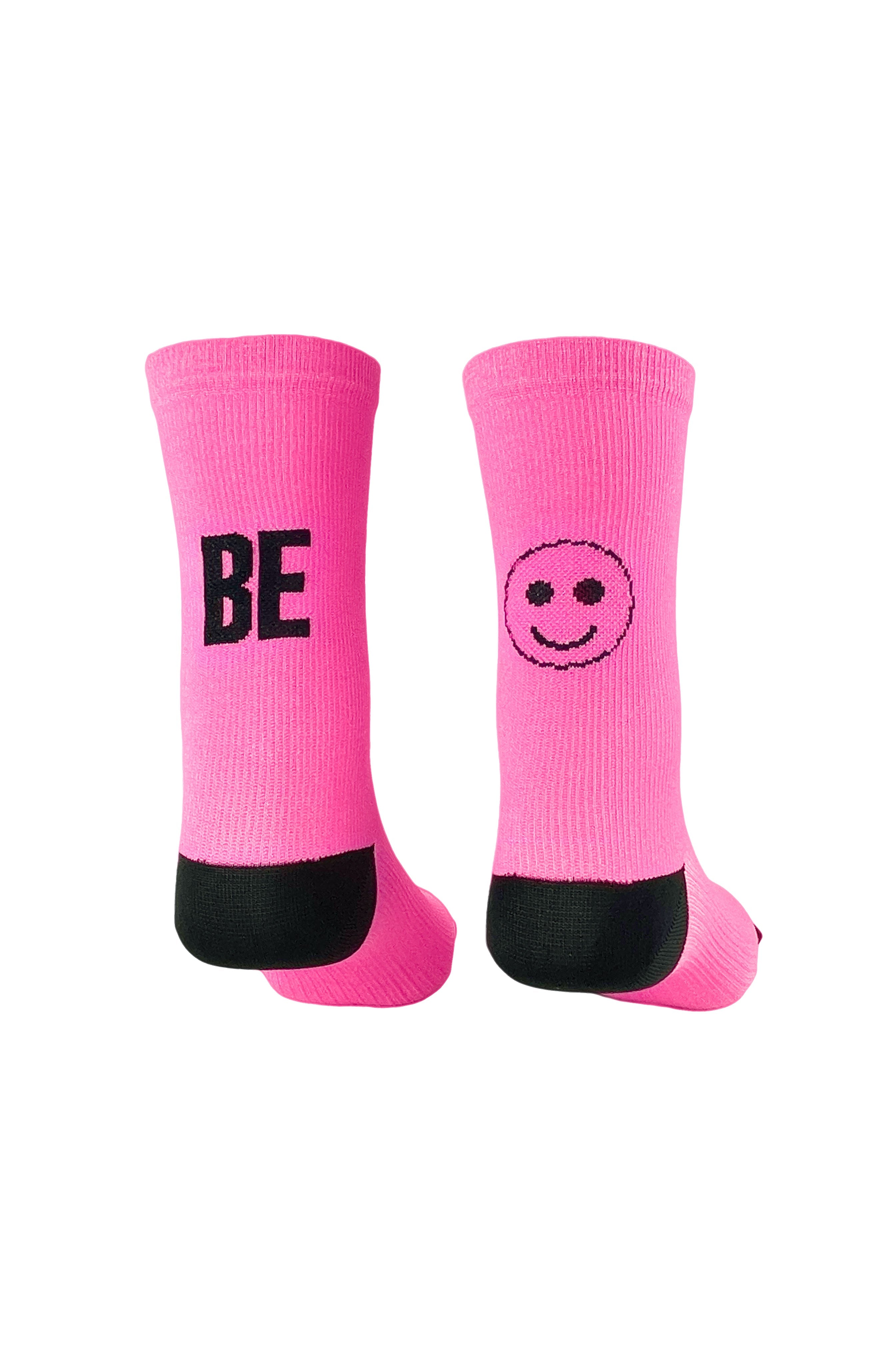 J13 - BE HAPPY NEON FUCSIA
